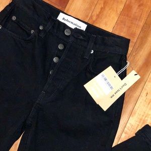 Reformation Black Jeans (Size 23)